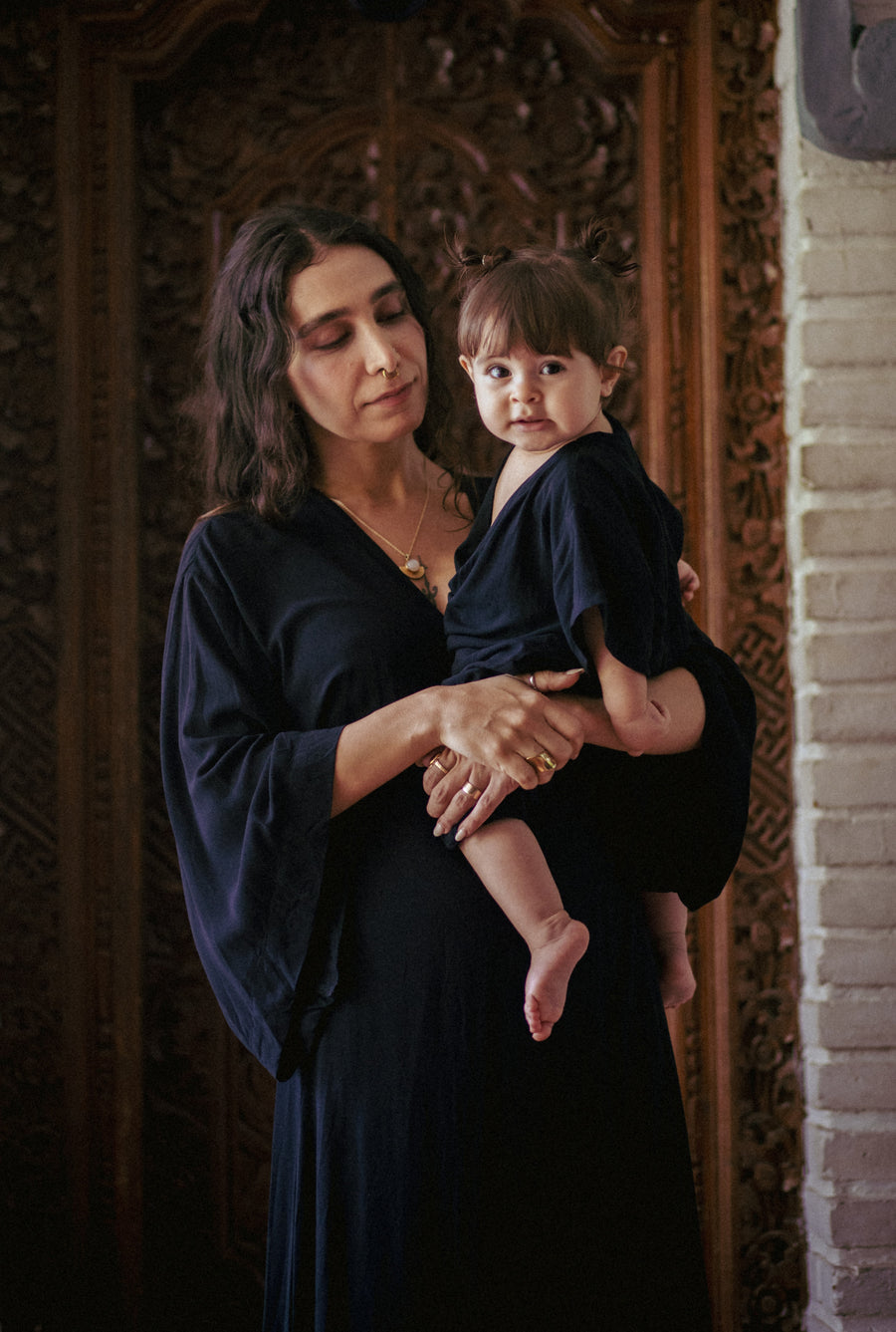 Baby Kimono Black