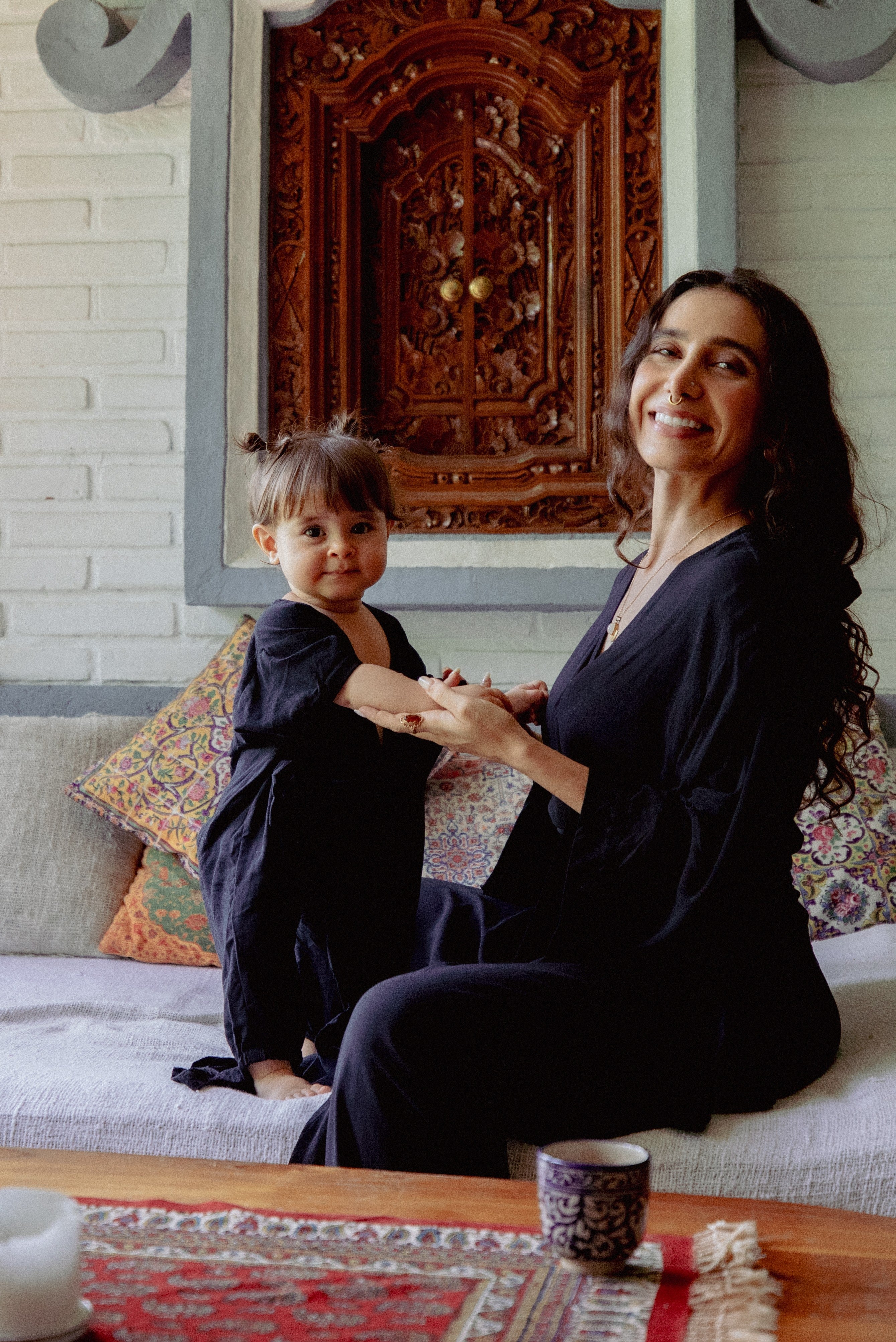 Baby Kimono Black