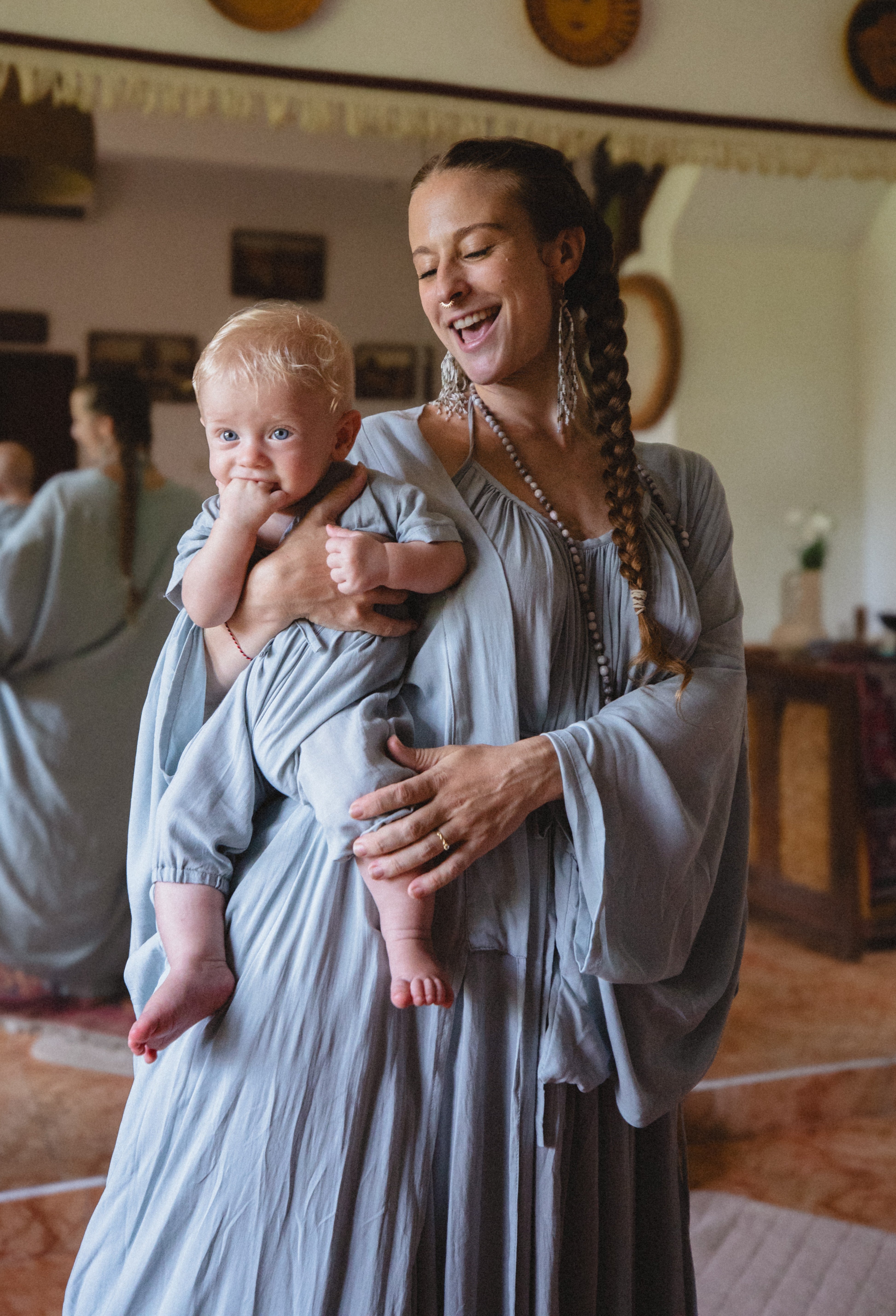 Baby Kimono Cloud Blue