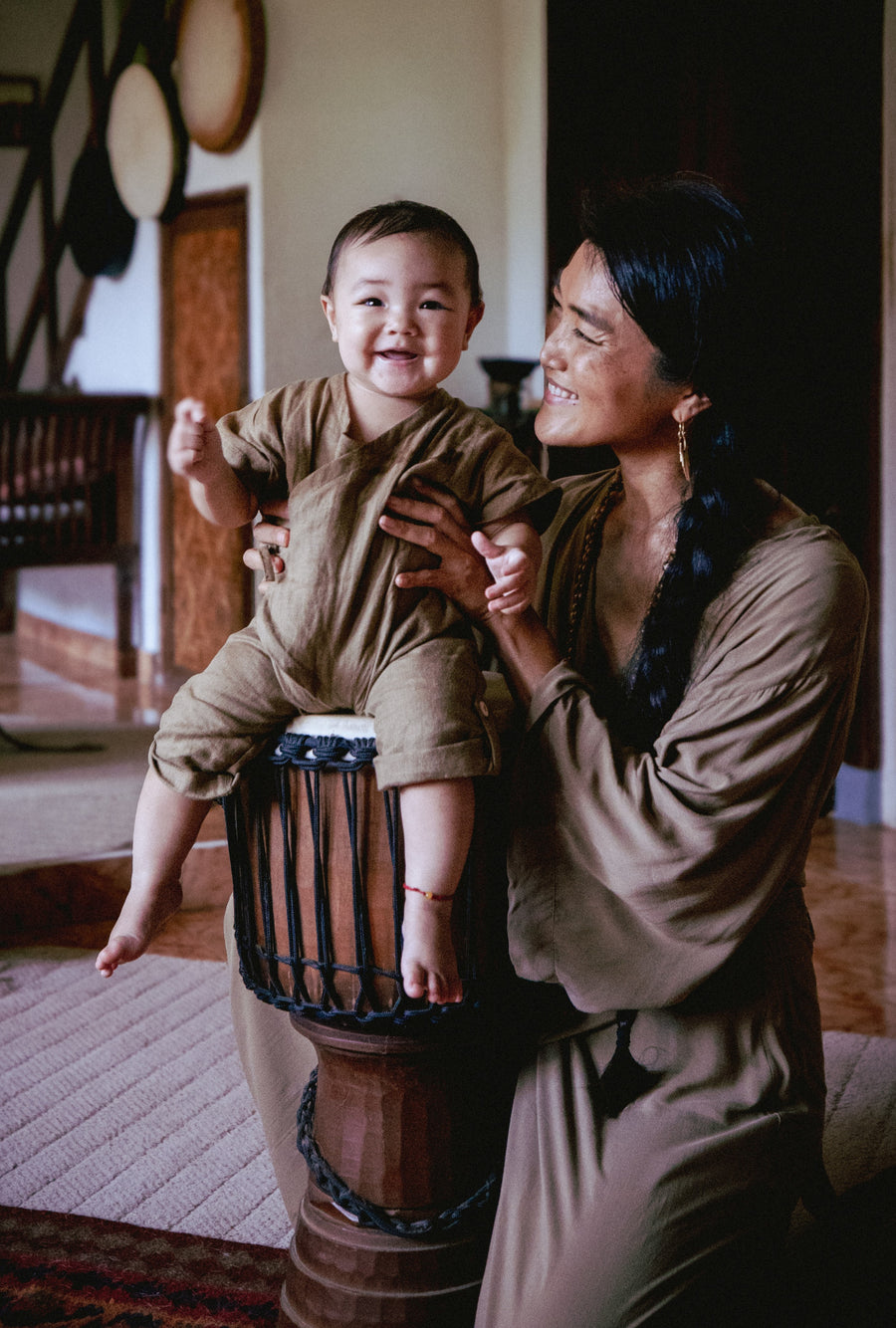 Baby Kimono Mud