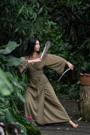 MAAT Dress Organic Green Samadhi Collection maat-dress-organic-green