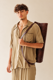 Leather Yoga Bag