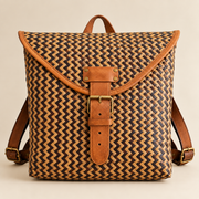 Square Backpack Purun Natural
