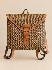 Square Backpack Purun Natural