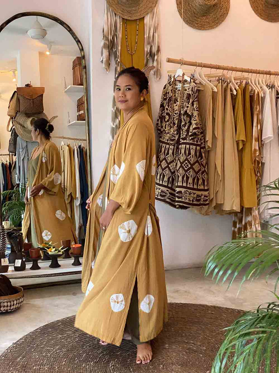 kimono dress dye dress plant based dress