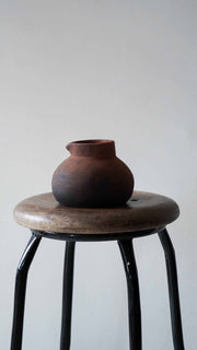 Lombok Terracotta clay pot Cup & Saucer, handcrafted for traditional cacao