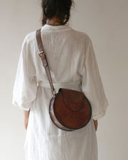 Leather Round Bag