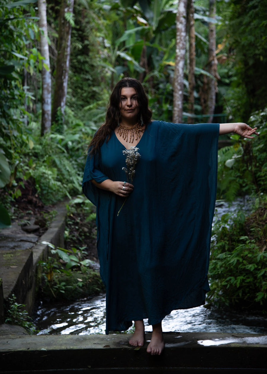 Khnum Kaftan Organic Blue Samadhi Collection khnum-kaftan-organic-blue