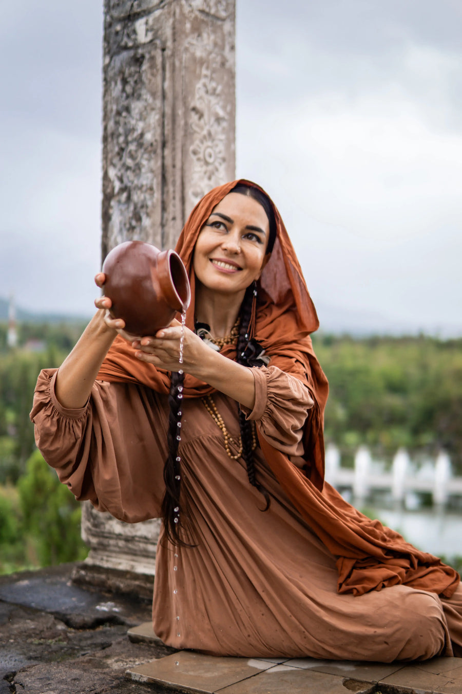 ISIS Shawl Cacao Samadhi Living isis-shawl-cacao