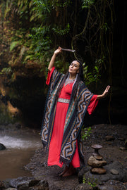 Ikat Kimono Lombok Green Mix