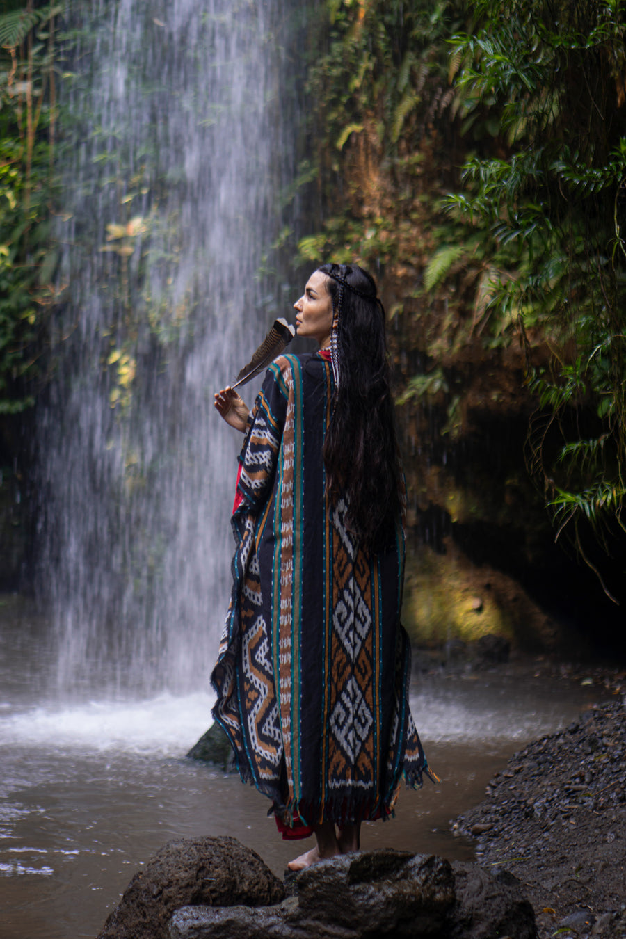 Ikat Kimono Lombok Green Mix
