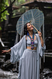 Taweret Short Kimono Cloud Blue