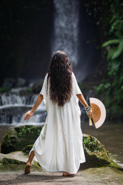 Nefertari Kaftan Dress Off White