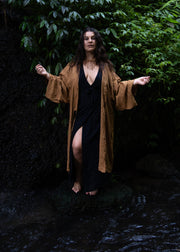 Taweret Short Kimono Rust